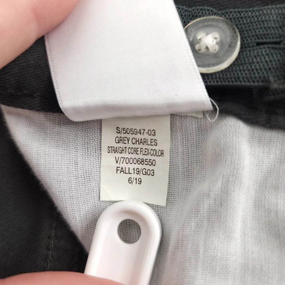 Old Navy Straight Built In Flex Tough Pants Grey Charles Boy's Sz 16 Adjustable‎